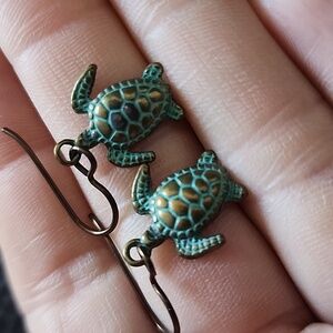 Turtle Dangle Earrings